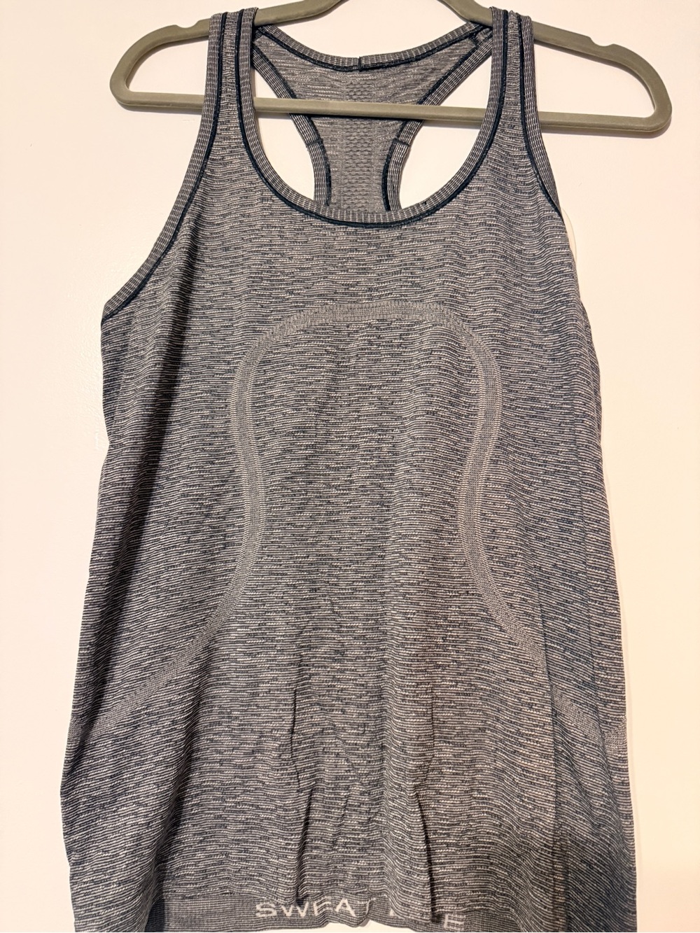 Lululemon Sweaty Racerback Tank Top - Gray Heather